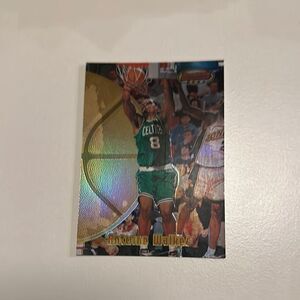 Basketball Trading Card - Green and Gold Antoine walker refractor mint
